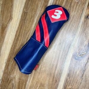 Callaway | Vintage Style Leather Blue/Red Universal 3 Wood Headcover